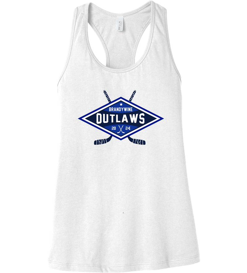 Brandywine Outlaws Womens Jersey Racerback Tank