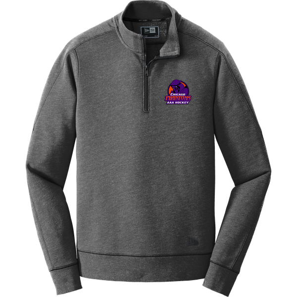 Chicago Phantoms New Era Tri-Blend Fleece 1/4-Zip Pullover