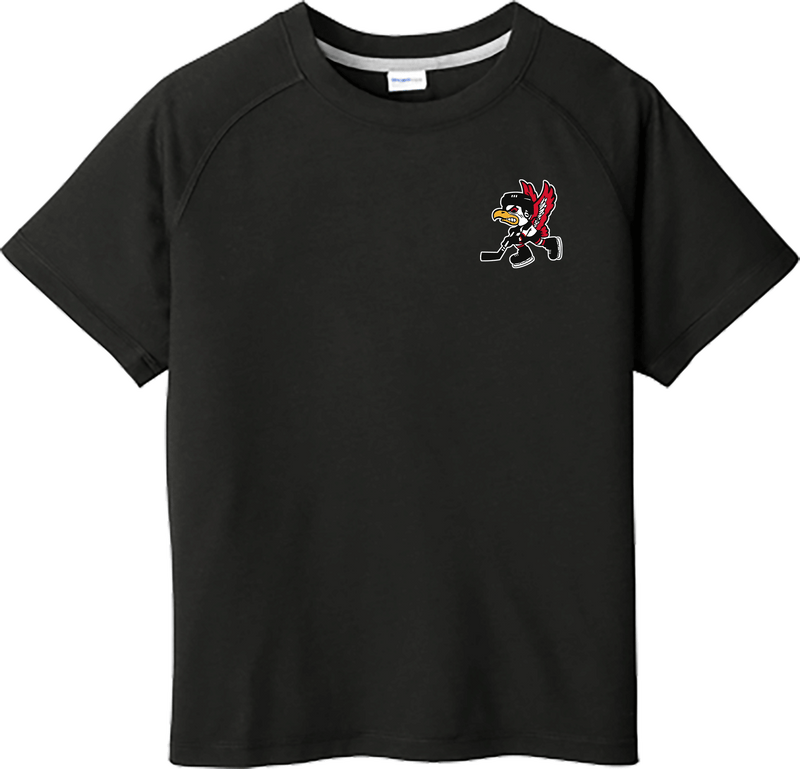 Benet Hockey Youth PosiCharge Tri-Blend Wicking Raglan Tee